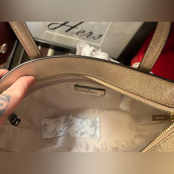 Kate Spade Glitter Tote Bag - Rose Gold - Picture 3 of 8